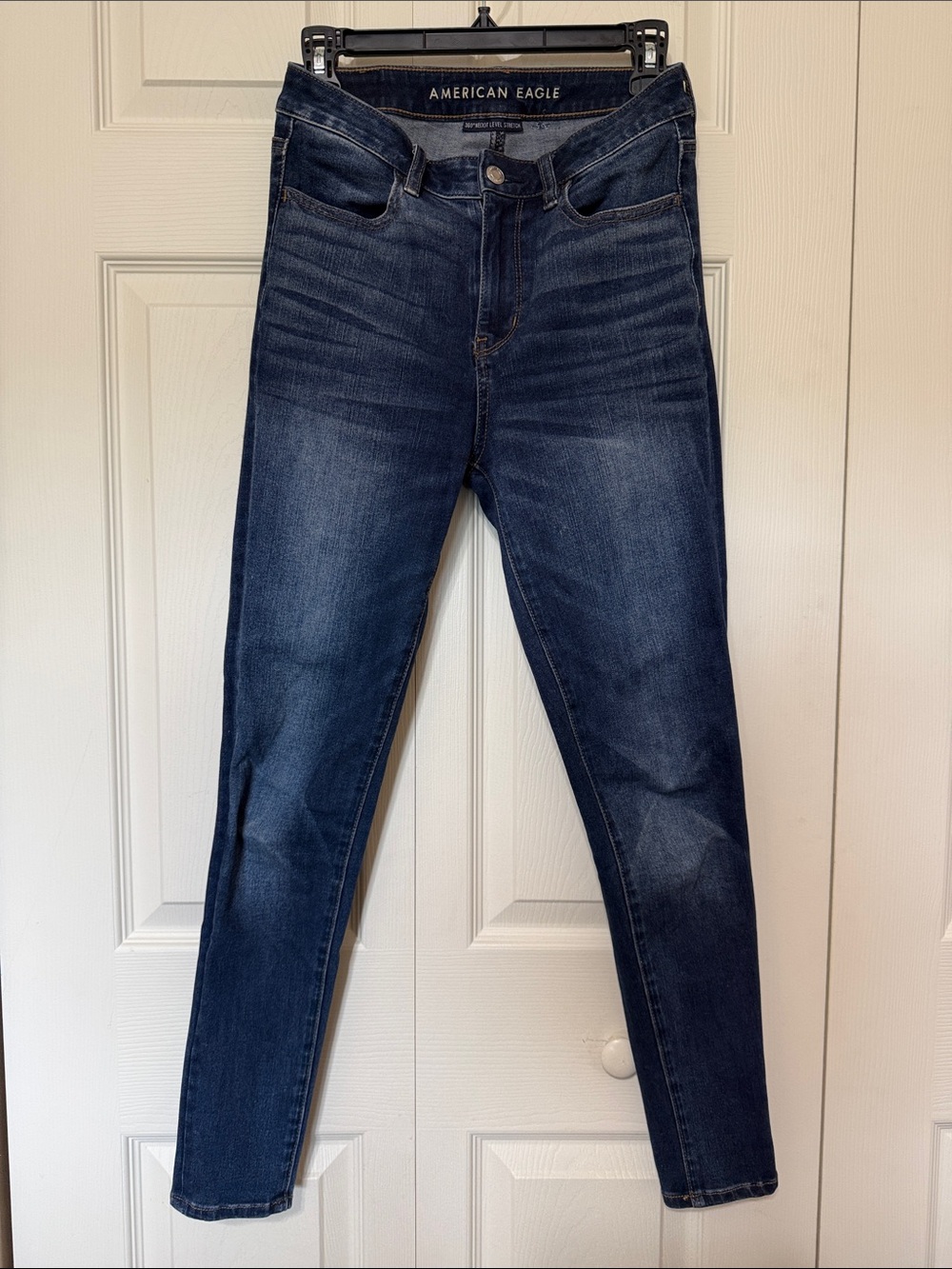 American Eagle Outfitters Women's Dark Blue Skinny Jeans